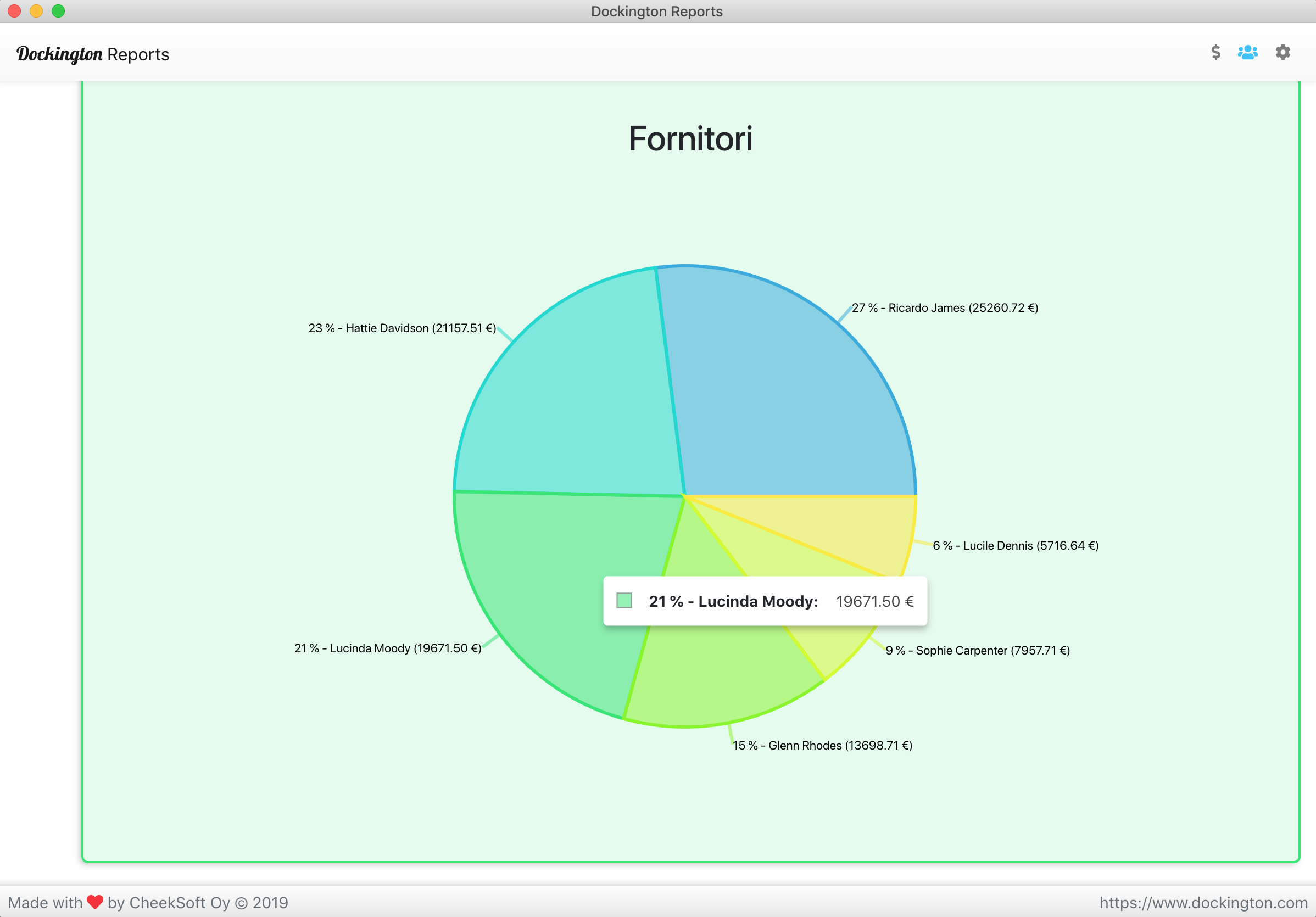 Statistiche fornitori con Dockington Reports